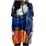 Charella Royal Blue Womens Graphic Relaxed Fit...