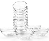 Lawei Set of 12 Glass Bowls - 3.5 inch Mini Prep...