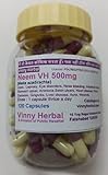 Vinny Herbal Neem 500Mg Capsules 120 Caps Jar