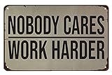 Nobody Cares Work Harder Wall Decal. Gym Decor...