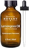 Brooklyn Botany Lemongrass Essential Oil – 100%...