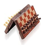 ColorGo Magnetic Travel Chess Set, Portable Mini...