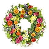 YNYLCHMX 20' Spring Door Wreath with Daisy Flowers...