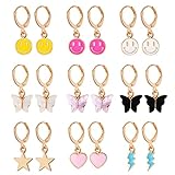Yowivon 9 Pairs Cute Earrings for Women Teen Girls...
