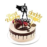 Super Dad Happy Birthday Cake Topper For Men...