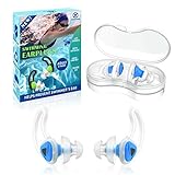 2 Pairs Swimmer Ear Plugs, Hearprotek Upgraded...