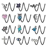 Staligue 12pcs Double Nose Ring Hoop for Single...