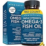 Viva Naturals Triple-Strength Omega 3 Fish Oil...