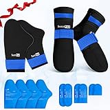 SuzziPad Cold Therapy Socks & Hand Ice Pack, Cold...