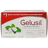 Gelusil Antacid/Anti-Gas Tablets Cool Mint, 100...
