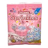 Charms Sprinkles Lollipops, Vanilla Flavored Pops...