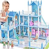Big Doll House Playhouse Girls Toys with Flashing...