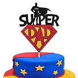 Wrilicyoki Super Dad Cake Topper Father Birthday...