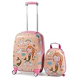 HONEY JOY 2 Pcs Kids Carry On Luggage