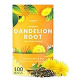 Organic Dandelion Root Tea —100 Tea Bags |...