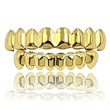 JINAO Grills for Your Teeth 18K Gold Plated Gold...