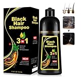 Instant Black Hair Shampoo Hair Color Shampoo for...