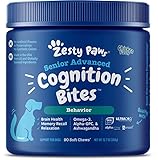 Zesty Paws Advanced Cognition Soft Chews for Dogs...
