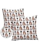 MUSEDAY Outdoor Waterproof Throw Pillow Cover Set...