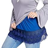Women's Lace Extender Mini Underskirt Skirts Half...