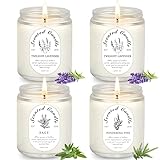 4 Pack Candles for Home Scented, Lavender Candles,...