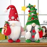Ndeno 2PCS Christmas Gnome Plush Decorations, Red...