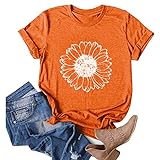Sunflower Shirts for Women Casual Summer Tops Plus...