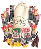 Jerky Gift Basket, 26 pc Unique Snack Stick Gift...