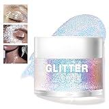 HOSAILY Face Body Glitter Gel Holographic...