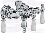 Chrome Clawfoot Tub Diverter Faucet with 3...