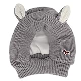 ELAZAYA Knitted Quiet Rabbits Ear Pet Hat Warm Dog...