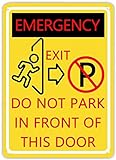 Alert Art Plaque-Emergency Exit Do Not Park In...