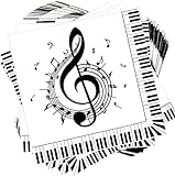 40Pcs Musical Notes Napkins Music Notes Party...