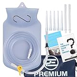 PE Clear Silicone Enema Bag Kit. Suitable for...