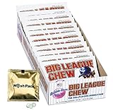 Big League Chew Bubble Gum - 12 Pack Original...