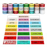 1440 Count Home Moving Color Coding Labels, [21...