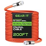 GearIT Coaxial Cable for Direct Burial (200ft) RG6...