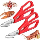 2 Pcs Ultimate Seafood Scissors Crab Leg Scissors...