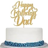 Colorfulparty Gold Glitter Happy Birthday Dad Cake...