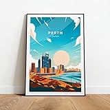 Perth Print, Perth Poster, Perth Wall Art, Perth...