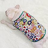 Summer Fat Dog Clothes Dinosaur Print Pet Vest...