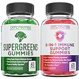 Atlantis Nutrition 60 Supergreens Gummies + 8-in-1...