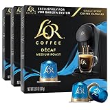 L'OR Coffee Pods, 30 Capsules DECAF Medium Roast,...