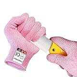 CAWANFLY 2 Pairs Cut Resistant Gloves Food Grade...