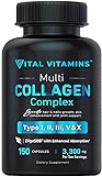Vital Vitamins Multi Collagen Complex - Type I,...