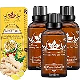 3 Pack Lymphatic Drainage Ginger Oil Massage,...