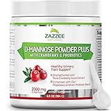 Zazzee D-Mannose Powder Plus, 67 Servings, 6.5...