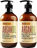 Argan Oil Shampoo and Conditioner Set -...