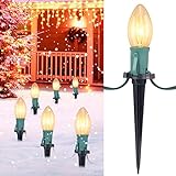 C9 Christmas Pathway String Lights Outdoor - 2...