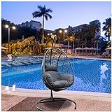 Hanging Chair Egg Shape ， with Cushion Headrest...